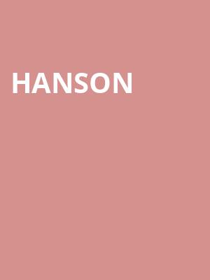 Hanson, The Ritz, Raleigh