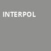 Interpol, The Ritz, Raleigh